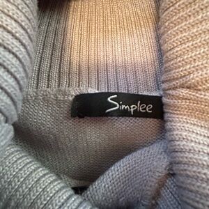 Simplee Women's Long Sleeve Dress in Light Gray